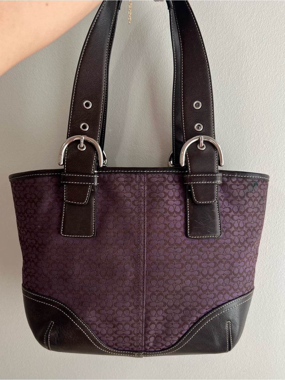 Vintage Coach Signature Soho Tote Bag